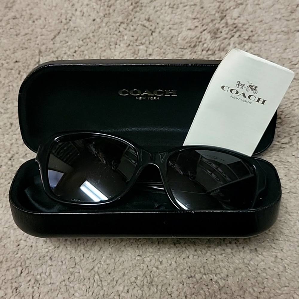 Coach, black sunglasses